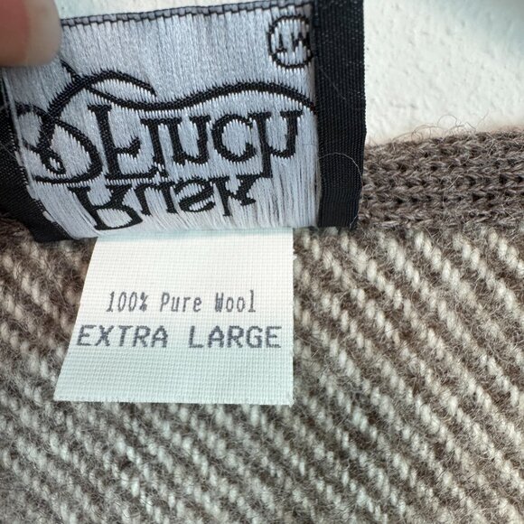 Rusk & Finch 100% Pure Wool Vest New Zealand Zip Front Sweater long brown XL - Picture 11 of 11